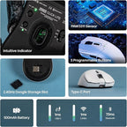 EPOMAKER Click Lite Wireless Gaming Mouse, 800 to 12, 000 DPI Adjustable - Image 3