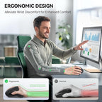 TECKNET Ergonomic Mouse, Jiggler Bluetooth Wireless Vertical Mouse, 4800 DPI - Image 7