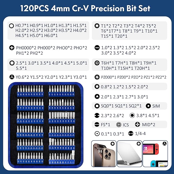 XOOL 140 in 1 Precision Screwdriver Set, Professional Computer Laptop Repair - Image 2