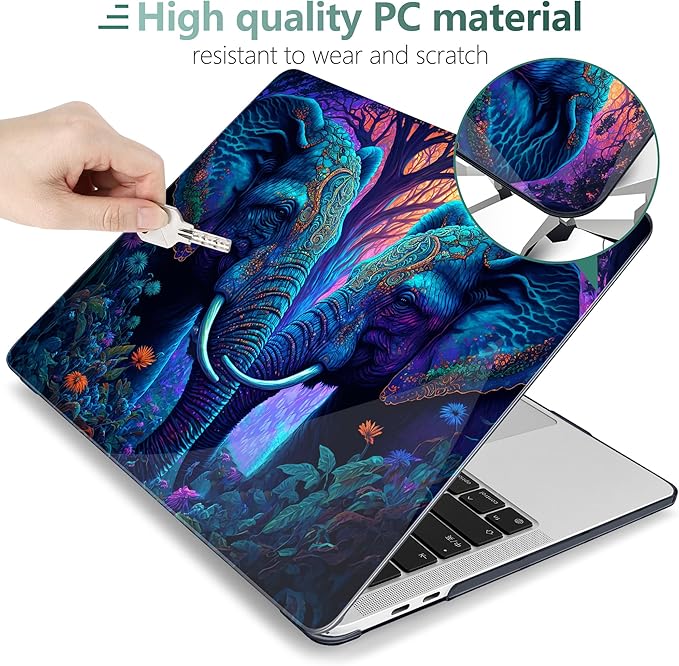 MEEgoodo Case for MacBook Pro 13 inch 2022 2021 2020 New A2338 M2/M1 A2251 A2289 - Image 3