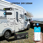 OKMO 24V 100Ah LiFePO4 Lithium Battery - Image 3