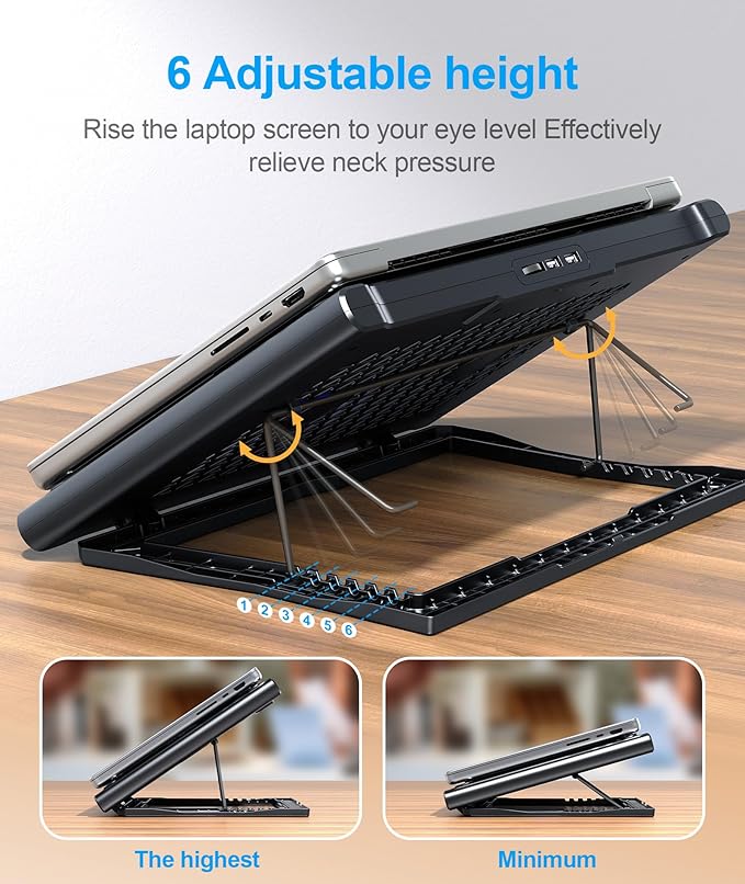 Laptop Cooling Pad Stand, Laptop Cooler - Image 6