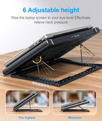 Laptop Cooling Pad Stand, Laptop Cooler - Image 6