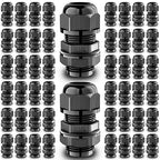 QILIPSU 50pcs M16L Long Thread Cable Gland Waterproof IP68 Nylon Strain Relief by QILIPSU