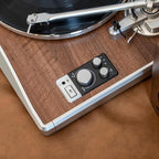 KORUS Record Player with External Speakers, Belt-Drive Turntable 2-Speed - Image 7