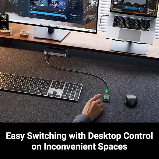 UGREEN USB 3.0 Switch 2 Computers Sharing USB C & A Devices, 4 Port USB - Image 5