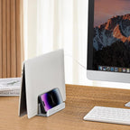 JARLINK 4-in-1 Adjustable Vertical Laptop Stand Holder, Aluminum Dual Slots - Image 5