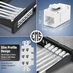 Everest 24-Pack Cat6 RJ45 Keystone Coupler - Image 3