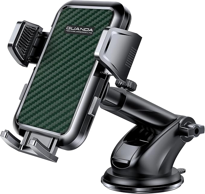 Suction Cup Car Phone Mount for Windshield/Dashboard, Hand Free Mobile Phone by GUANDATECHNOLOGIESCOLTD