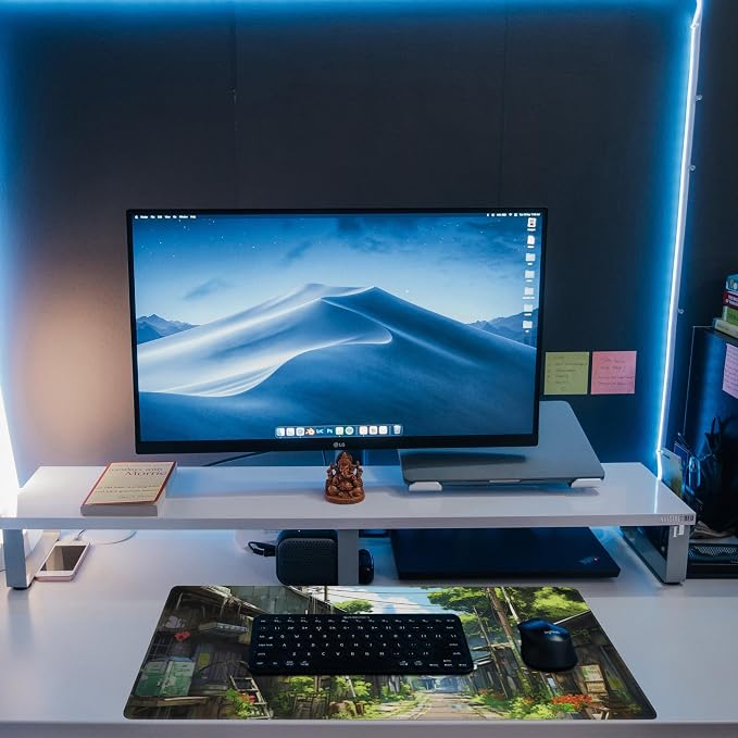 Anime Abandoned Town Desk Mat, Large Gaming Mouse Pad - Image 6