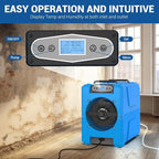MOUNTO Commercial Dehumidifier, 150 Pint High-Capacity, Includes Pump Drain Hose - Image 4
