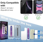 2 Pack Matte Screen Protector for iPhone 11 and iPhon XR 6.1-Inch Auto Dust - Image 2