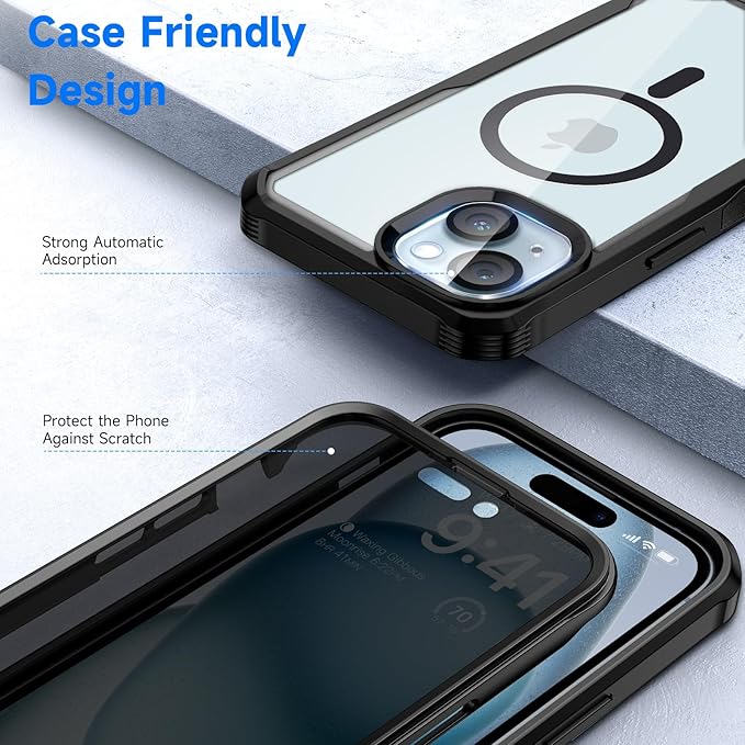 seacosmo for iPhone 15 Case, Full Body Bumper - Image 5