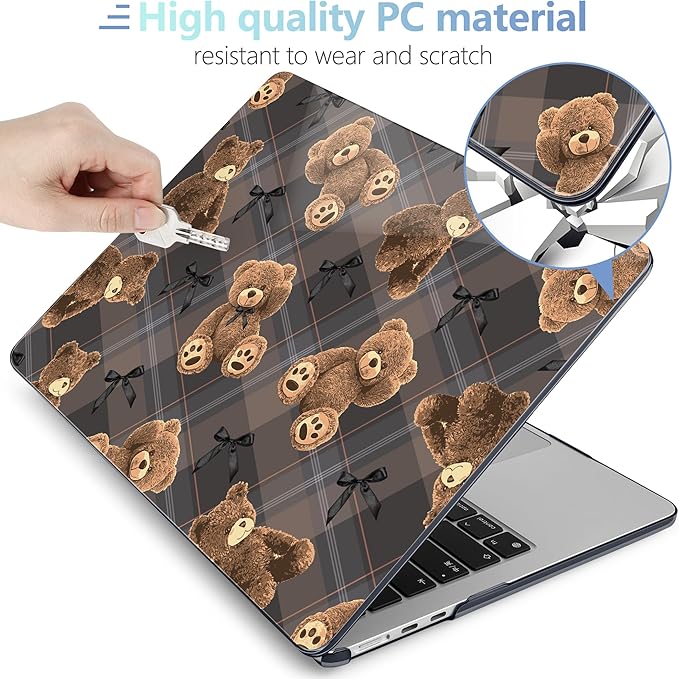 MEEgoodo Case for M4/M3/M2 MacBook Air 13.6 inch Case 2025 2024 2022, Fit Model - Image 4