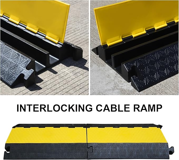 Heavy-Duty Rubber Cable Protector Ramp - Image 3