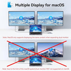 USB C Docking Station Dual Monitor 4K@60Hz DP Alt Mode, USB C Video Hub - Image 4