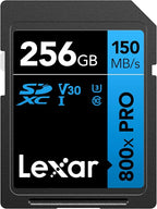 Lexar 256GB High-Performance 800x PRO SD Card, by Lexar