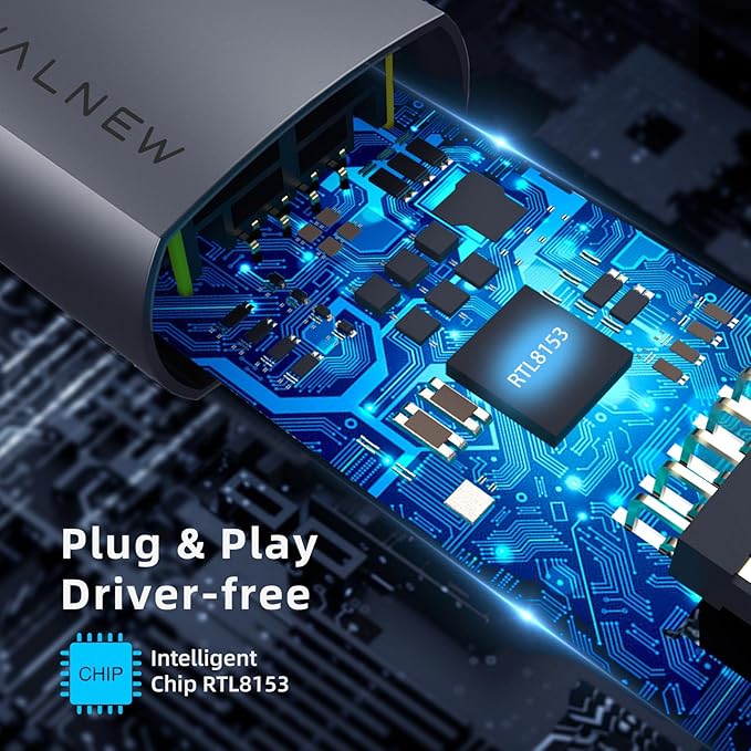 USB 3.0 Ethernet Adapter, WALNEW 1000Mbps Gigabit USB to Ethernet LAN Network - Image 3