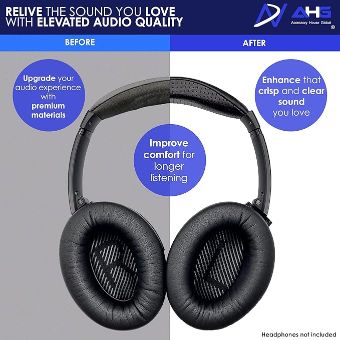 AHG Sheepskin QC35 ii Headband / QC35 Headband pad Cushion Cover. Compatible - Image 4