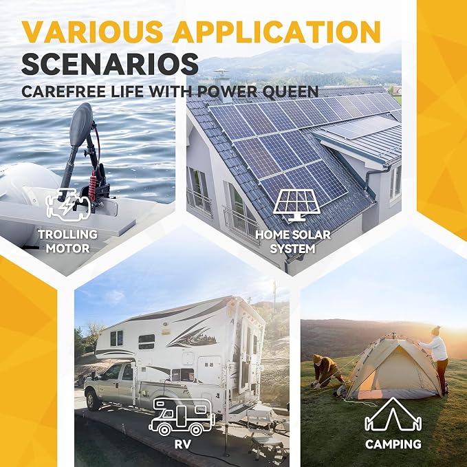 Power Queen 12V 300Ah Deep Cycle Battery, LiFePO4 Lithium Battery, Max.3840Wh - Image 7