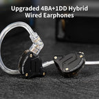 KZ ZS10 Pro in Ear Monitor, Bass KZ Earbuds, 4BA 1DD Wired Earbuds Headphone - Image 6