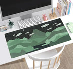 Anime Green Cats Mouse Pad Desk Pad Kawaii Cartoon Cat Desk Mat Cute, XXL Large - Image 5