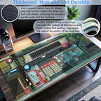 Kawaii Anime Cat Gaming Desk Mat Pad XL Large Mouse Pad Mouse & Keyboard Desk - Image 3