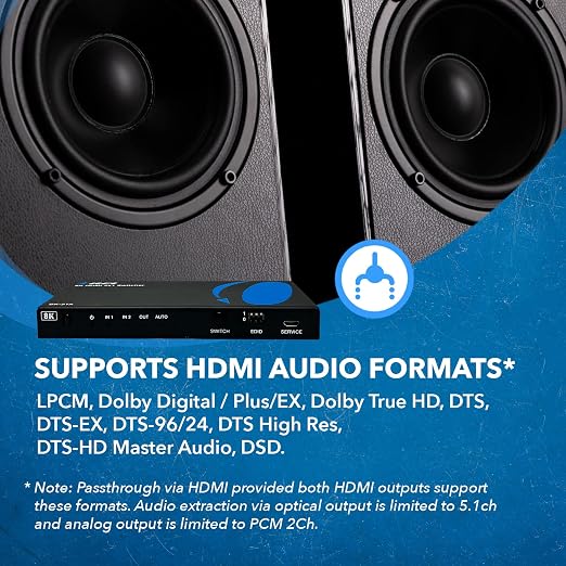 OREI 8K HDMI 2.1 Switch 4K@120hz Switcher 2 in 1 Out, - Image 6