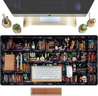 Desk Mat Forest Library Book Mouse Pad Big Desk Pad XXL Extended Gaming Large - Image 4