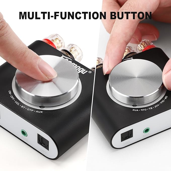 Facmogu M6 200W Mini Bluetooth 5.0 Audio Power Amplifier, 100Wx2 Dual Channel - Image 6