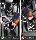 USB C to C Cable 3FT for Car, Coiled USB C Fast Charging Cable for iPhone - Image 5