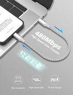 1ft USB C to Lightning Cable Short, 12inch Nylon Braided Type C to Lightning - Image 5