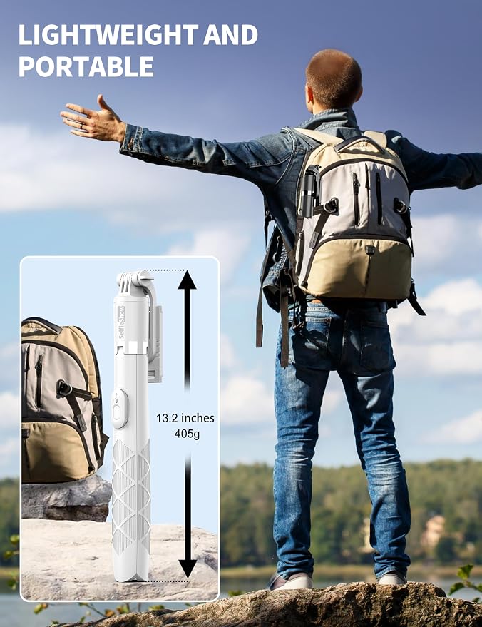 71" Phone Tripod Selfie Stick, All-in-1 - Image 7
