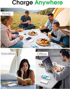 TG90° 2 Pack 10000mAh Power Bank Built-in Foldable AC Wall Plug and Cables - Image 9