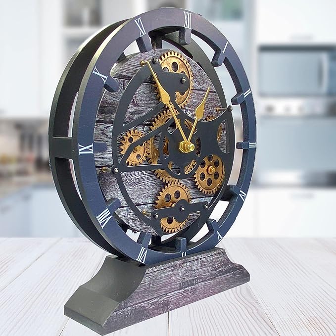 ImprovingLife The Gears Clock Desk Clock 10 inches - Image 3