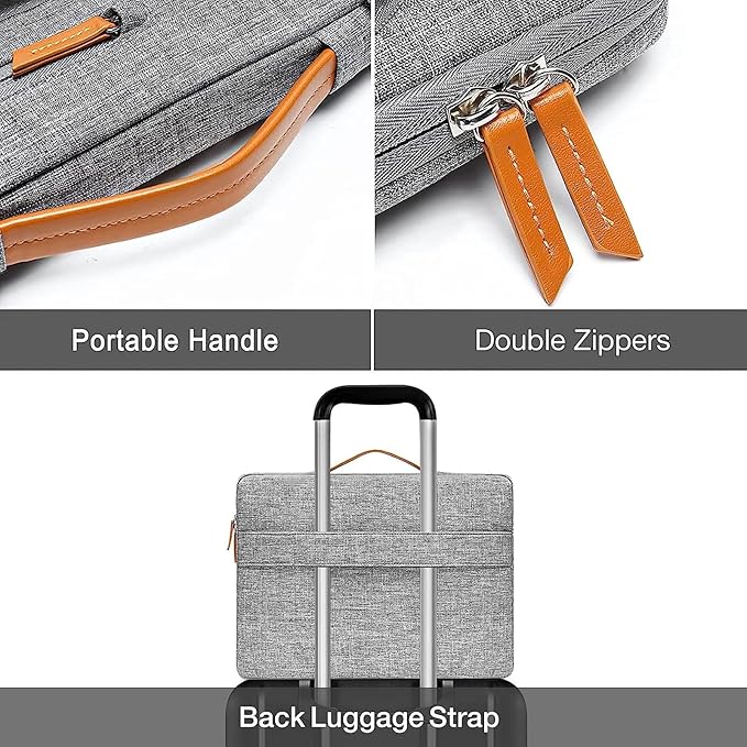 MOSISO 360 Protective Laptop Case 17.3 inch, 17-17.3 inch Laptop Sleeve - Image 4