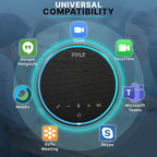 Pyle Portable Conference Speakerphone, 10m Omnidirectional Microphone Coverage - Image 6