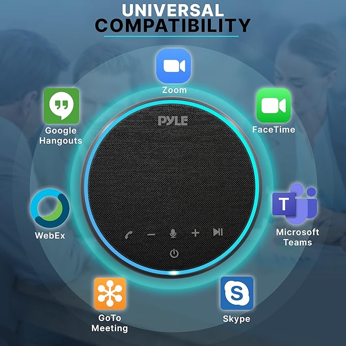 Pyle Portable Conference Speakerphone, 10m Omnidirectional Microphone Coverage - Image 6