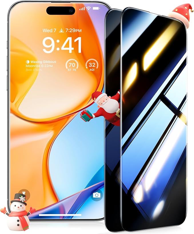 UltraGlass Ultra Top 9H+ Glass for iPhone 14 Privacy Screen Protector Private - Image 7