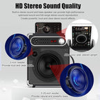 Bluetooth Speaker with Two Wireless Microphones, Outdoor Speaker with - Image 2