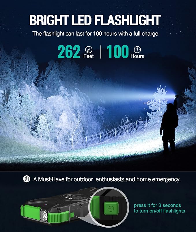 BLAVOR Solar Power Bank, PD18W QC3.0 Fast Charging 10W Wireless Charger - Image 7