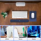 MOSISO Wrist Rest Support for Mouse Pad&Keyboard Set, Rectangular Ergonomic - Image 6