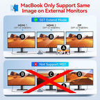 Docking Station VVB USB C Adapter, 9 in 1 Triple Display USB C Hub Multiport - Image 4