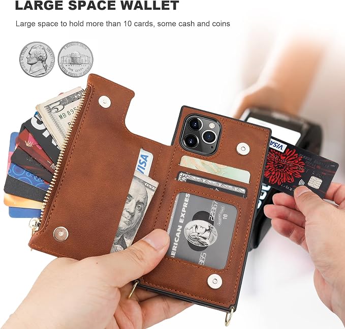 Bocasal Crossbody Wallet Case for iPhone 11 Pro - Image 4