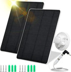 Solar Panel for Security Camera, 5W USB Solar Panel for Cameras DC 5V, Camera by MUZUZZI