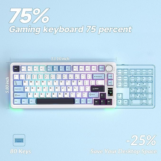 AULA S75 PRO Wireless Mechanical Keyboard - Image 9