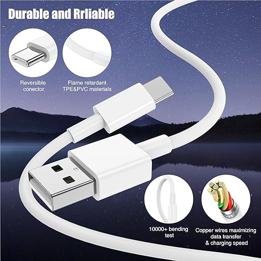 Car Carplay Cable for iPhone 16 15 Pro Plus Pro Max，3-Pack USB A to USB C Cable - Image 4