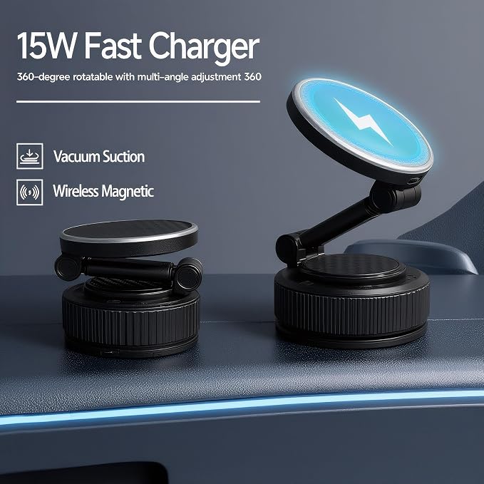 Vacuum Magnetic Phone Holders 15W - Image 2