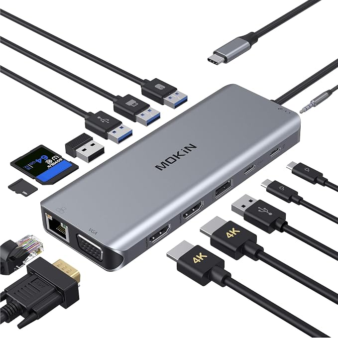 14 in 1 USB-C Docking Station by MOKiN