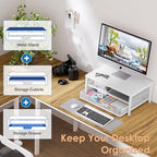 Desk Organizers and Accessories, 2-Tier Computer Monitor Stand Riser - Image 5